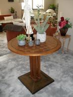 Oude bijzettafel, Ophalen, Gebruikt, Rond, 75 cm of meer