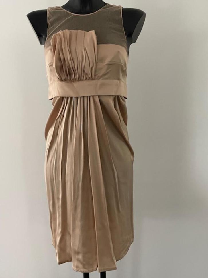 ZGAN poederroze/nudekleurige zijden jurk Stella McCartney, Kleding | Dames, Jurken, Zo goed als nieuw, Maat 36 (S), Overige kleuren