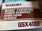 Owner’s manual Suzuki GSX400F 1981-, Motoren, Ophalen of Verzenden, Suzuki