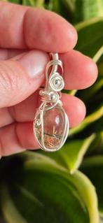 rutielkwarts edelstenen hanger zilver juwelen sieraden, Ophalen of Verzenden, Nieuw, Zilver, Zilver