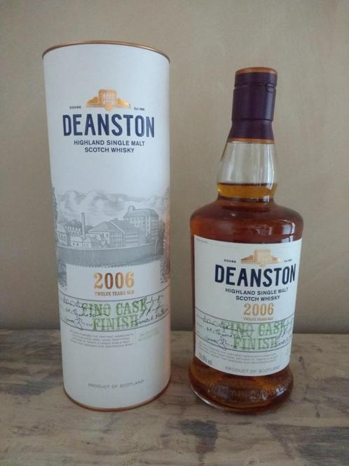 Whisky: Deanston 2006 Fino Cask Finish 12 y, Verzamelen, Wijnen, Vol, Ophalen of Verzenden