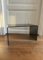 Vintage plexiglas bijzettafeltje - zwart, Ophalen, Kunststof, Vintage modern, Minder dan 50 cm
