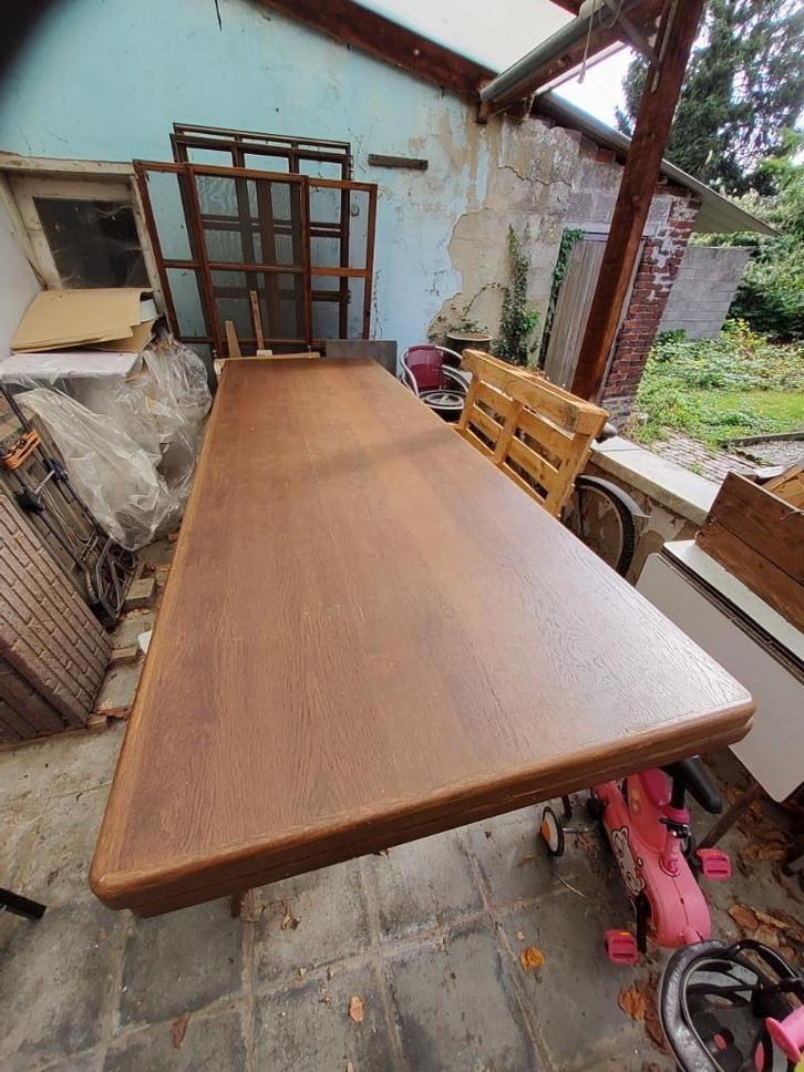 gigantische eettafel, Huis en Inrichting, Tafels | Eettafels, Gebruikt, 100 tot 150 cm, 200 cm of meer, Vijf personen of meer