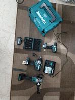 Makita set 40 V Max Slagmoersleutel ,Boormachines,Haakse sli, Doe-het-zelf en Bouw, Ophalen of Verzenden, Zo goed als nieuw