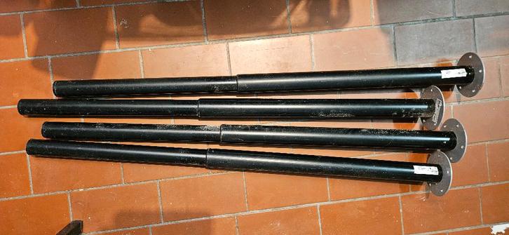 4x Ikea Olov tafelpoten, inschuifbaar, Huis en Inrichting, Tafelonderdelen, Gebruikt, Tafelpoot, 50 tot 100 cm, Metaal, Ophalen