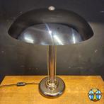 Vintage chromen / messing paddestoel lamp (space age lamp), Antiek en Kunst, Ophalen of Verzenden