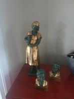Meisje met poes en 2 boefjes wordt set prijs van 3beeldjes, Antiek en Kunst, Ophalen of Verzenden