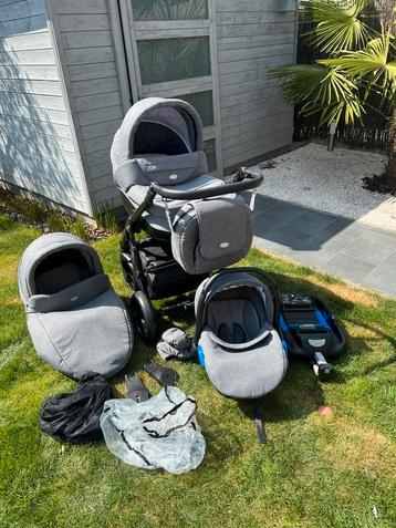 P’tit Chou Trento Grigio Sport (volledige set + isofix), Autres marques, Avec siège auto, Comme neuf, Enlèvement