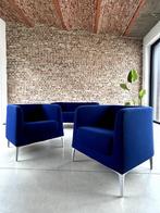 Set blauwe zetels Segis Alphabet DTA designed by Roberto Rom, Huis en Inrichting, Zetels | Complete zithoeken, Gebruikt, Metaal