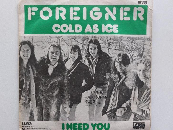 Foreigner - Cold As Ice (1977), Cd's en Dvd's, Vinyl Singles, Rock en Metal, Ophalen of Verzenden