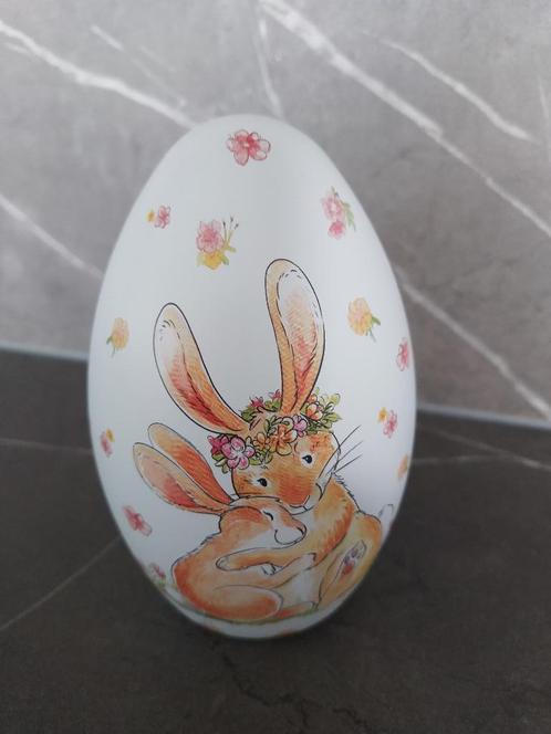 Retro blikken ei, waar je iets kunt in doen 13 cm groot voor, Diversen, Pasen, Zo goed als nieuw, Ophalen of Verzenden