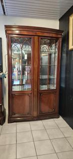 Vitrinekast, Huis en Inrichting, Kasten | Kleerkasten, Ophalen, 100 tot 150 cm, Zo goed als nieuw, 25 tot 50 cm