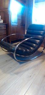 Rocking chair, Huis en Inrichting, Stoelen, Ophalen, Zo goed als nieuw, Zwart, Metaal