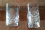 2 verres en cristal Val St Lambert (3), Comme neuf, Enlèvement ou Envoi