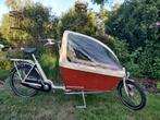 Bakfiets CargoBike Classic Long kleur crème, Fietsen en Brommers, Fietsen | Bakfietsen, Gebruikt, Huif, 3 kinderen, Ophalen