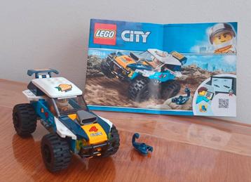 Lego 60218 - set volledig - woestijn rallywagen beschikbaar voor biedingen