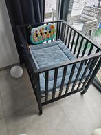 WOODBABY - PARC HUGO NOIR, Enfants & Bébés, Parcs, Enlèvement, Comme neuf, Rectangulaire, Roulettes