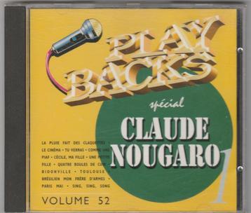 Play backs , spécial Claude Nougaro ,  CD , volume 52 beschikbaar voor biedingen