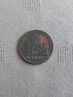 Leopold I 2 centimes 1858 in zeer goede staat, Verzenden