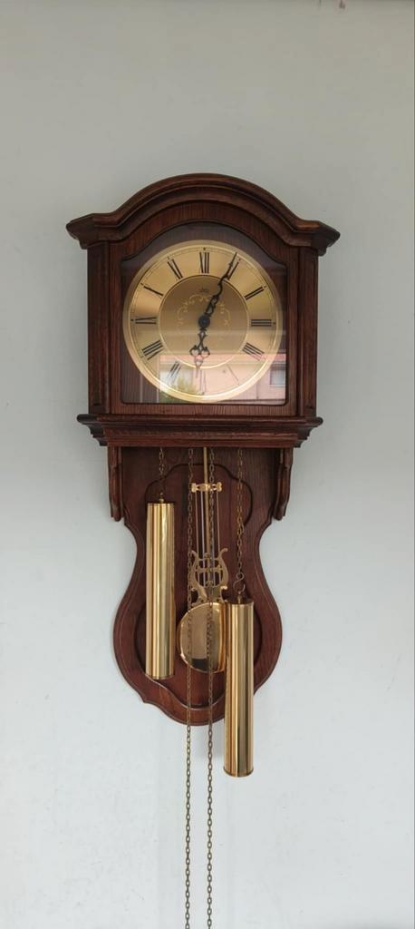 AMS noten houten Heimuhr wandklok, Antiek en Kunst, Antiek | Klokken, Ophalen