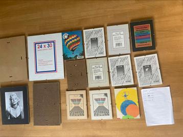15 vintage wissellijsten passe-partout beschikbaar voor biedingen