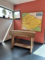 Oude bureau gezandstraald, Huis en Inrichting, Ophalen, Gebruikt, Bureau