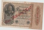 1000 mark  1922 Duitsland, Postzegels en Munten, Ophalen of Verzenden, Duitsland, Los biljet