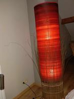 Lampe rouge-orangée et fil doré 1,50m *état neuf* 65€, Huis en Inrichting, Lampen | Tafellampen, Kunststof, Zo goed als nieuw