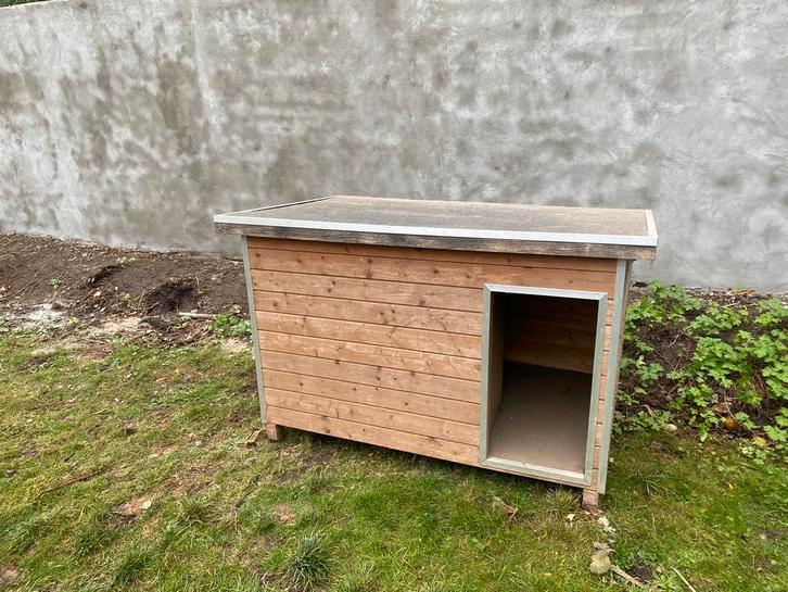 Hondenhok L 141 x B 91 x H 90 -> 98, Dieren en Toebehoren, Hondenhokken, Gebruikt, Hondenhok, 65 tot 100 cm, 110 cm of meer, Ophalen