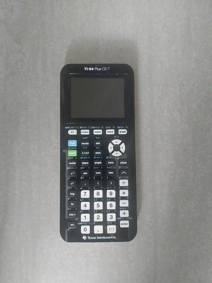 TI-84 Plus CE-T rekenmachine + USB kabel - goed werkend, Diversen, Rekenmachines, Ophalen