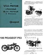 RTM 100 PEUGEOT P53-P54 & PEUGEOT driewieler in het Frans., Ophalen of Verzenden