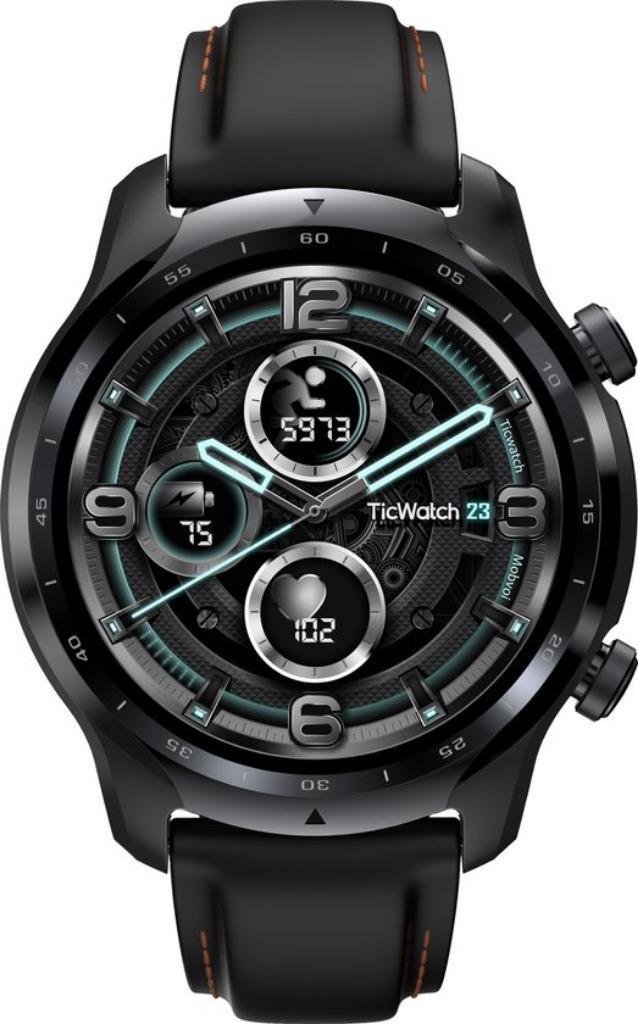 Smartwatch Mobvoi Ticwatch Pro 3 GPS, Handtassen en Accessoires, Smartwatches, Gebruikt, Android, Zwart, Afstand, GPS, Hartslag