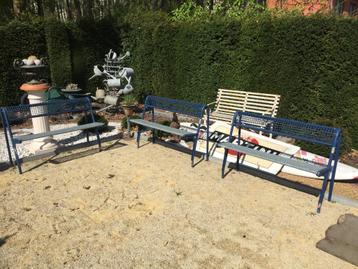 Stevige , stalen tuinbanken / parkbanken beschikbaar voor biedingen