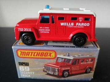 Lesney Matchbox Superfast #69 Security Truck in doosje  beschikbaar voor biedingen