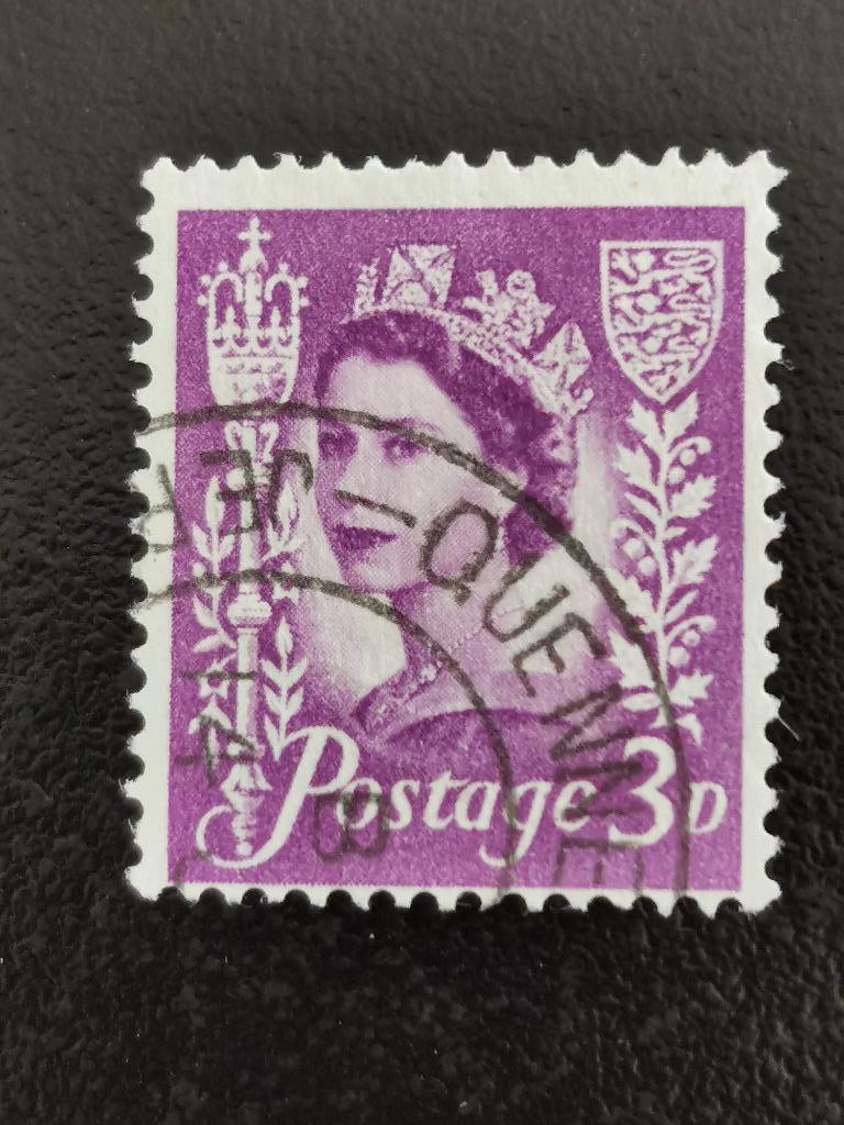 Jersey 1958 - Timbre régional Reine Elisabeth II, Enlèvement ou Envoi, Affranchi
