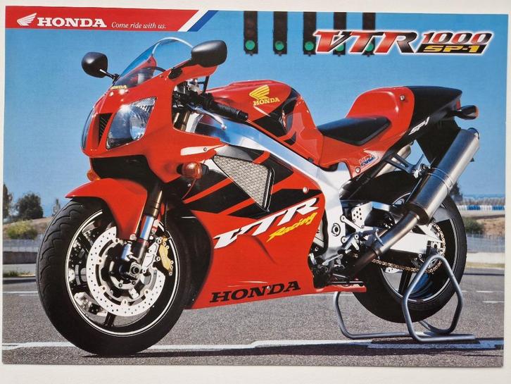 Honda SP1 en SP2 folder, Motoren, Handleidingen en Instructieboekjes, Honda, Ophalen of Verzenden