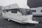 Nieuwe 4pers.Hobby met rondzit, 2x1p bed, Caravans en Kamperen, Caravans, Rondzit, Hobby, Koelkast, Bedrijf