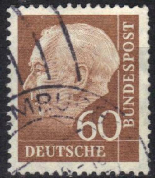 Duitsland Bundespost 1957 - Yvert 127A - Heuss (ST), Timbres & Monnaies, Timbres | Europe | Allemagne, Affranchi, Envoi
