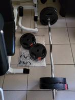 Halterschijven, halterstang en EZ curlstang *Gorilla sports*, Sport en Fitness, Ophalen of Verzenden, Zo goed als nieuw, Halterschijven