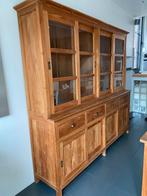 Buffetkast teak, Huis en Inrichting, Kasten | Buffetkasten, Ophalen, Gebruikt, 200 cm of meer, Glas