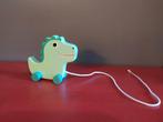 Houten trekdier Dino, Kinderen en Baby's, Ophalen of Verzenden, Gebruikt