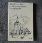 Histoire du ban et de la commune de Sprimont (Paul Baar), Livres, Enlèvement ou Envoi