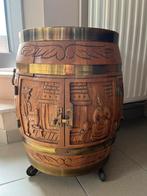Drankbar houten ton, Huis en Inrichting, Ophalen, Zo goed als nieuw
