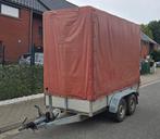 Aanhangwagen ALU met zeil 2000kg - 3m x 1,3m x 2,2m, Ophalen of Verzenden, Zo goed als nieuw