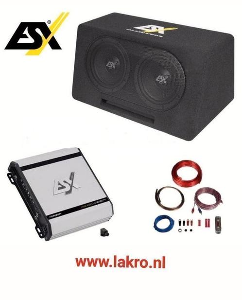 ESX DBX208Q SUBWOOFER MET KLASSE D VERSTERKER, Auto diversen, Autospeakers