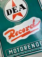 DEA Record motor olie reclamebord, Verzamelen, Reclamebord, Gebruikt, Ophalen of Verzenden