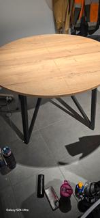 Ronde tafel eik, Huis en Inrichting, Tafels | Eettafels, Ophalen, Zo goed als nieuw, Rond