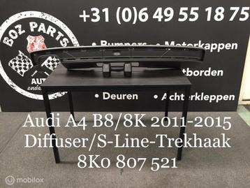 Audi A4 B8 8K S-Line achterbumper diffuser onderlip