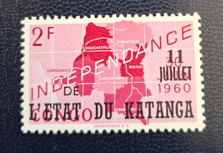 Tampon Katanga OBP 44**, Timbres & Monnaies, Timbres | Afrique, Non oblitéré, Enlèvement ou Envoi