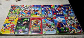 Switch games en aanpassingen + accessoires en reparatiekork beschikbaar voor biedingen